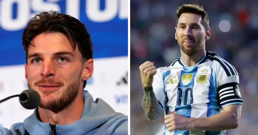 Declan Rice e krahason Harry Kane me Messin për peshën që kanë në Kupën e Botës