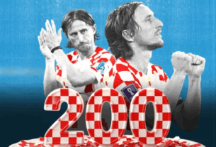 Luka Modrić shënon ndeshjen e 200-të me fanellën e Kroacisë