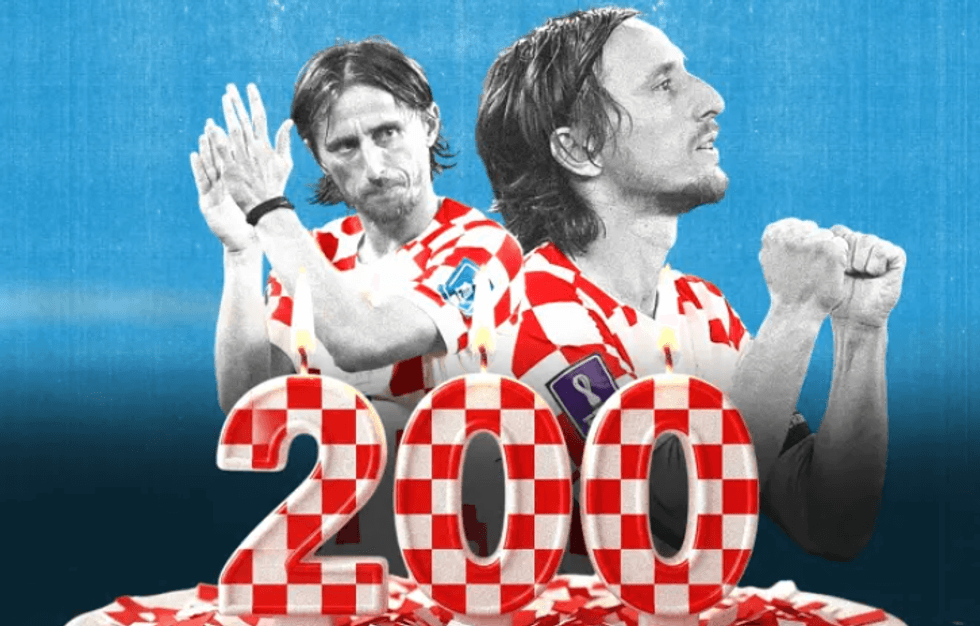 Luka Modrić shënon ndeshjen e 200-të me fanellën e Kroacisë