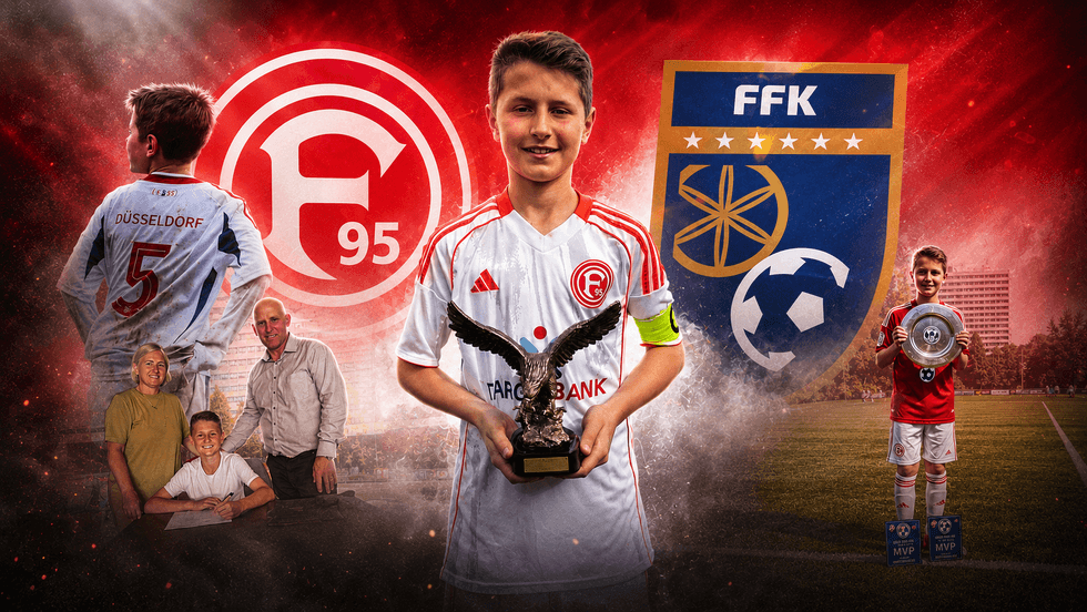 Premtim Haxhimusa, kapiteni i Fortuna Düsseldorf U13 që synon një ditë fanellën e Bayern München