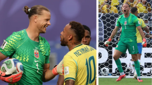 Nyland udhëheq Norvegjinë ndaj Brazilit: portieri pa klub bëhet protagonist në Kupën e Botës